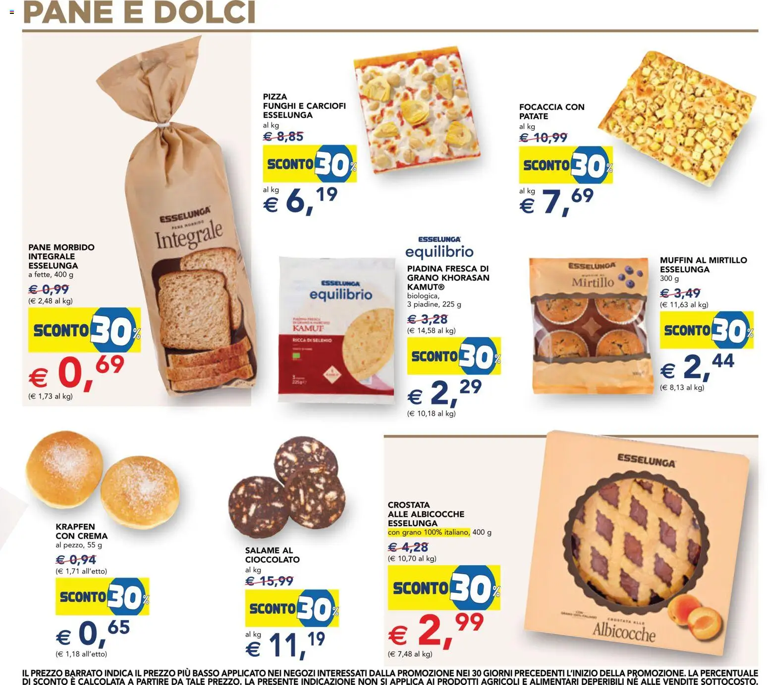 Volantino Esselunga S del 30/07/2026 | Pagina: 19 | Prodotti: Crema, Salame, Focaccia, Funghi