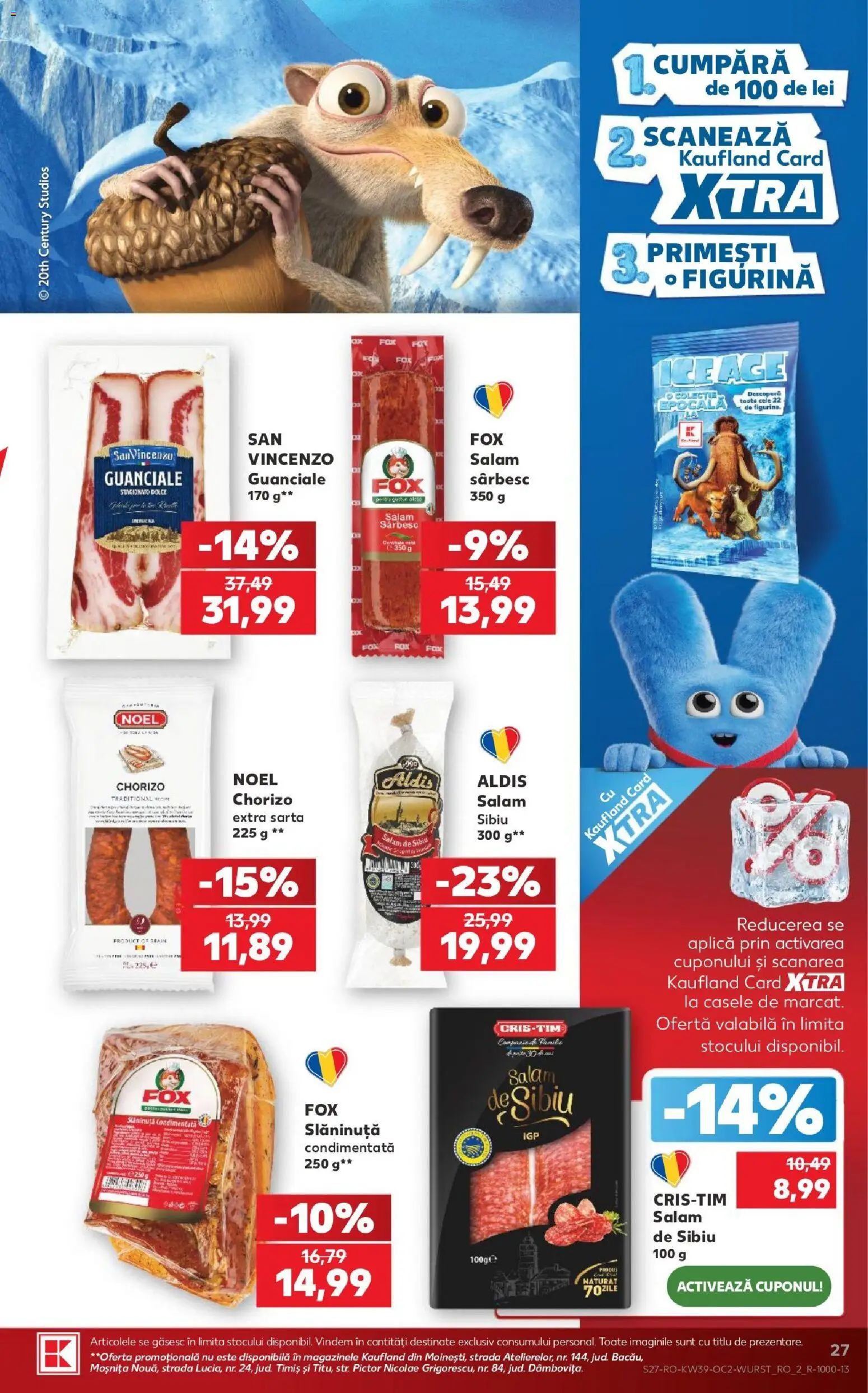 Kaufland RO akciós ujság - amely érvényes a következő dátumtól: 2026.09.23. | Oldal: 27 | Termékek: Chorizo