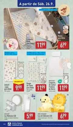 Pré-visualização Aldi folheto válido de 21/09/2026 | Página: 22 | Produtos: Algodão, Calças, Cama, Roupa de cama