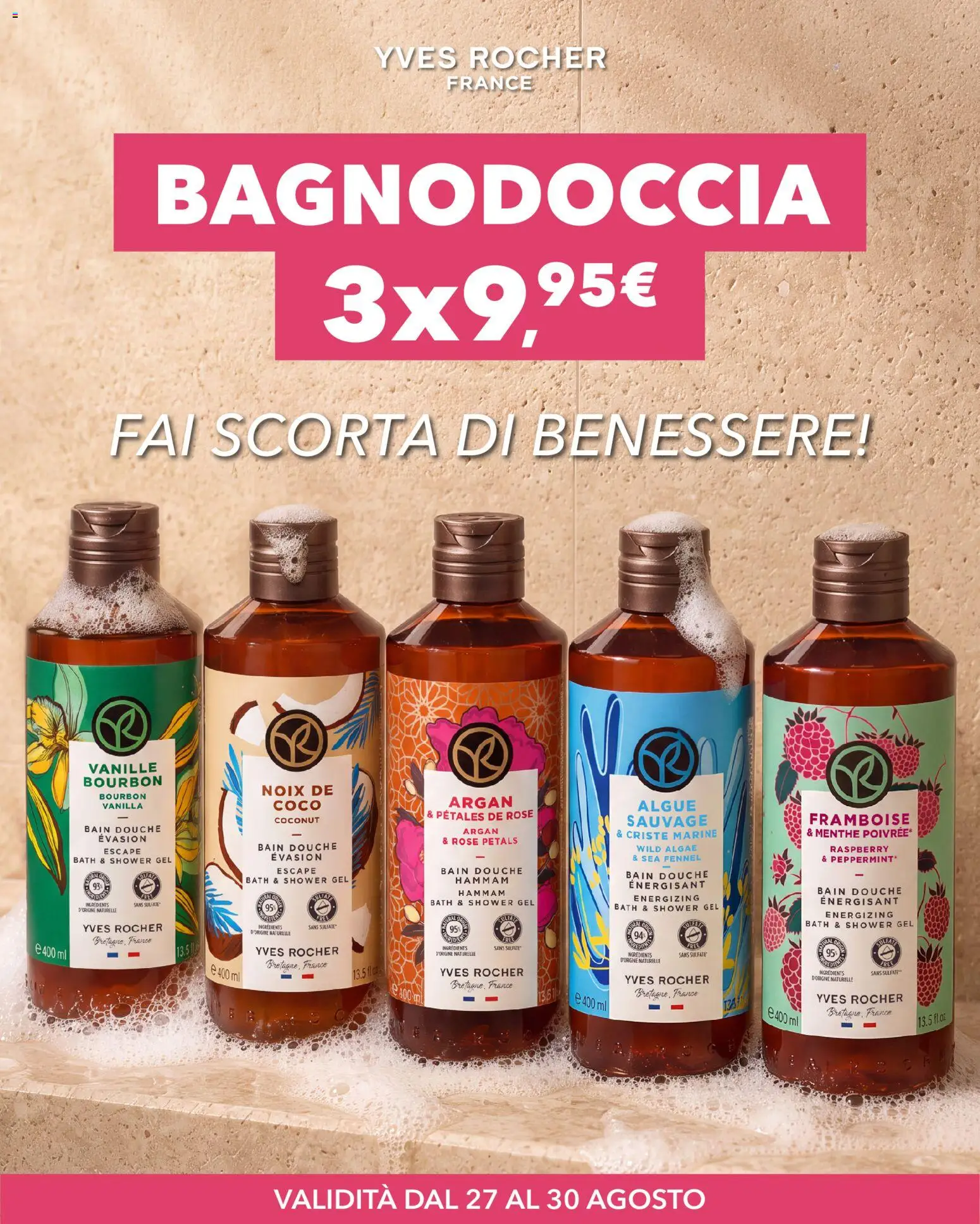 Volantino Yves Rocher del 27/08/2026 | Pagina: 1 | Prodotti: Bourbon