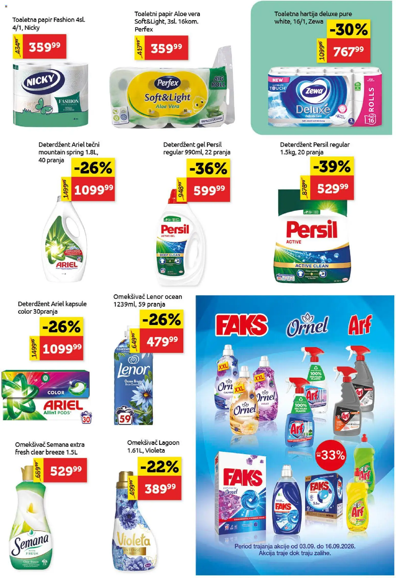 SuperVERO katalog - važi od 03.09.2026 | Strana: 23 | Proizvode: Deterdžent, Lenor, Omekšivač, Persil