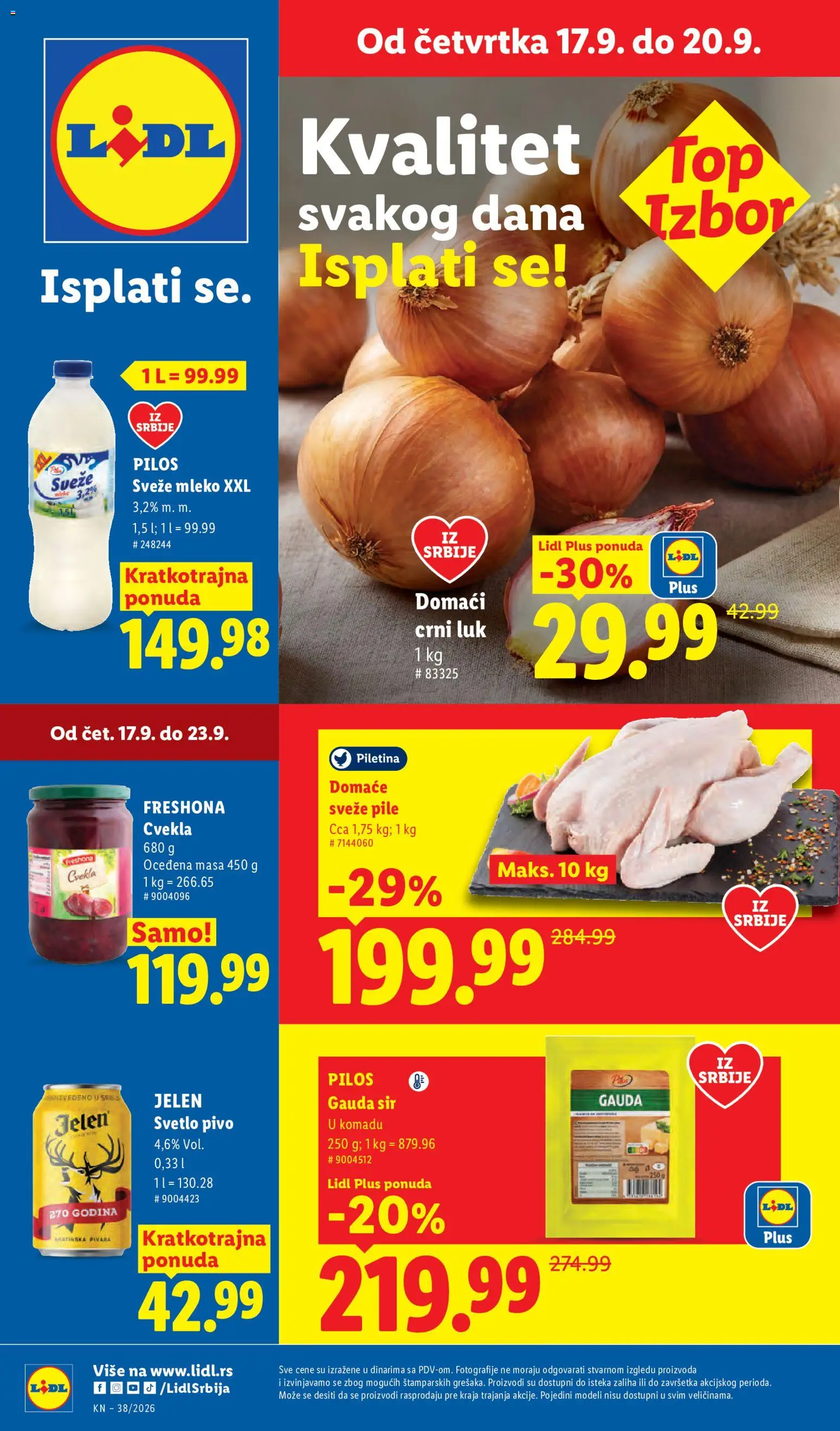 Lidl katalog - važi od 17.09.2026 | Strana: 1