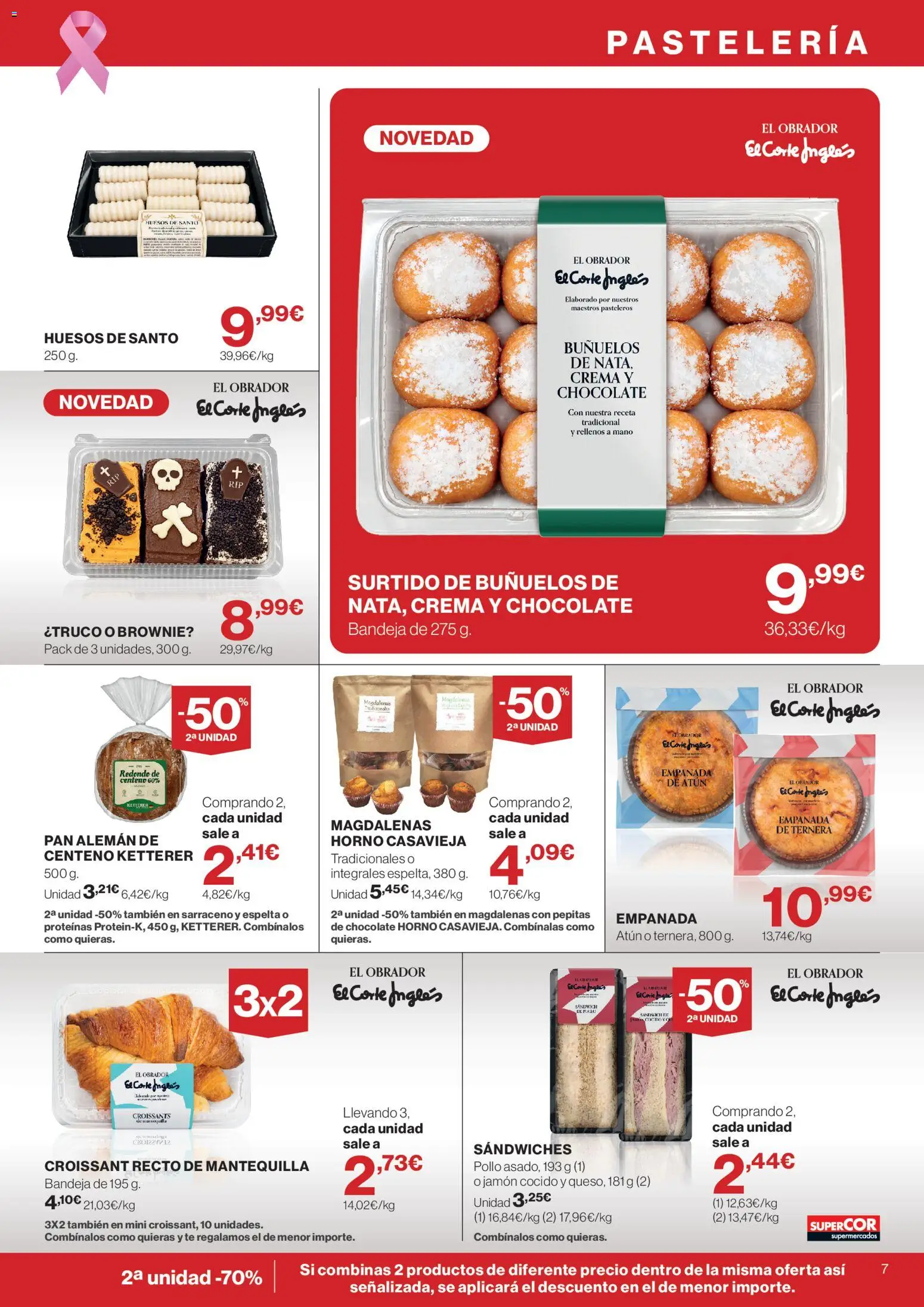 Supercor folleto │ válido desde el 15/10/2026 | Página: 7 | Productos: Jamón cocido, Crema, Magdalenas, Mantequilla