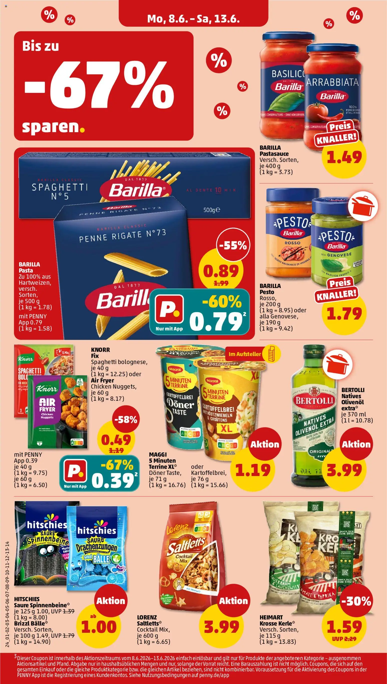 Penny Prospekt | 08.06.2026 | Wie erhält man einen begrenzten Rabatt? | Deutschland