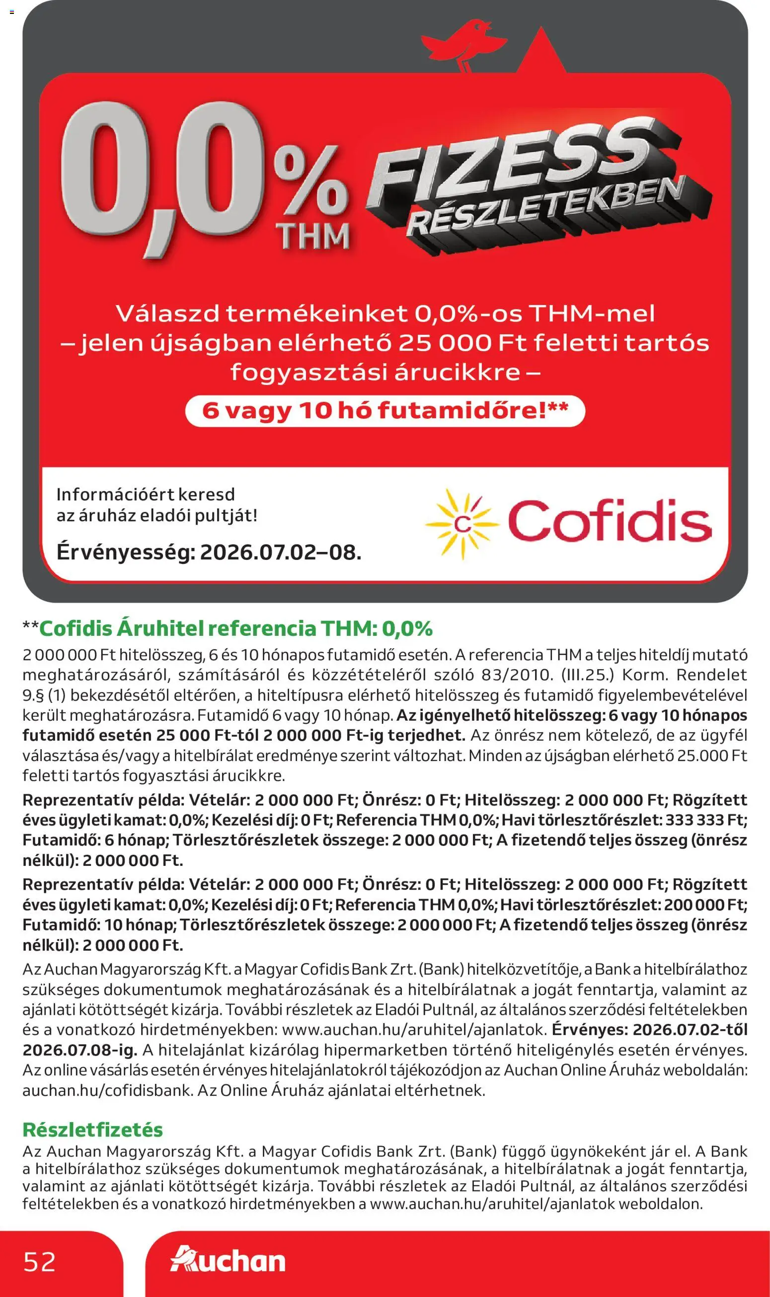 Auchan akciós ujság - amely érvényes a következő dátumtól: 2026.07.02. | Oldal: 52 | Termékek: Szőlő