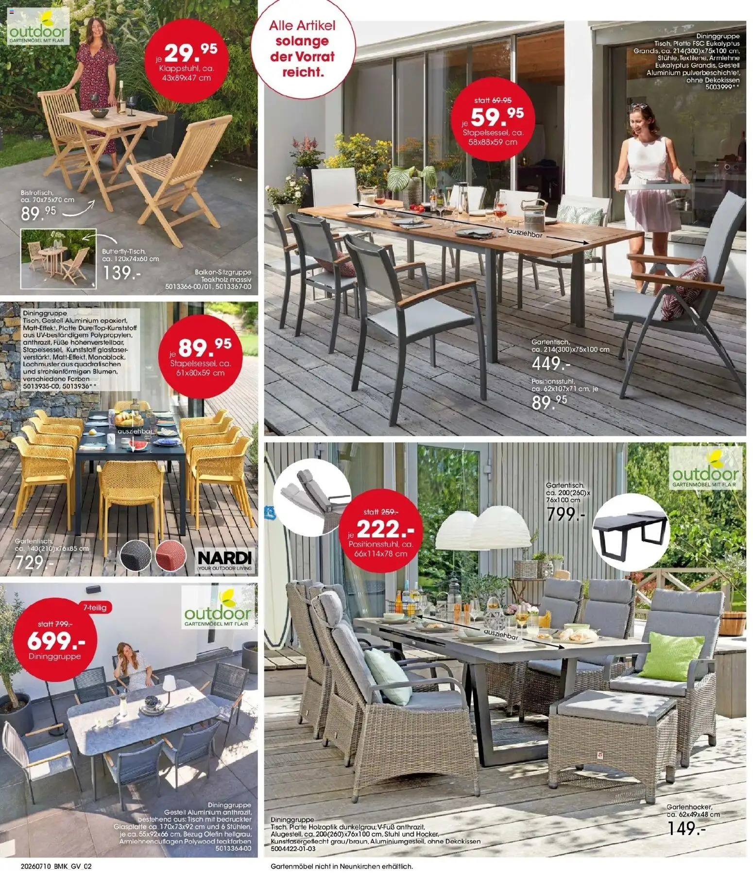 Möbel Martin Sale – gültig ab 10.07.2026 | Seite: 2 | Produkte: Tisch, Stuhl, Gartenmöbel