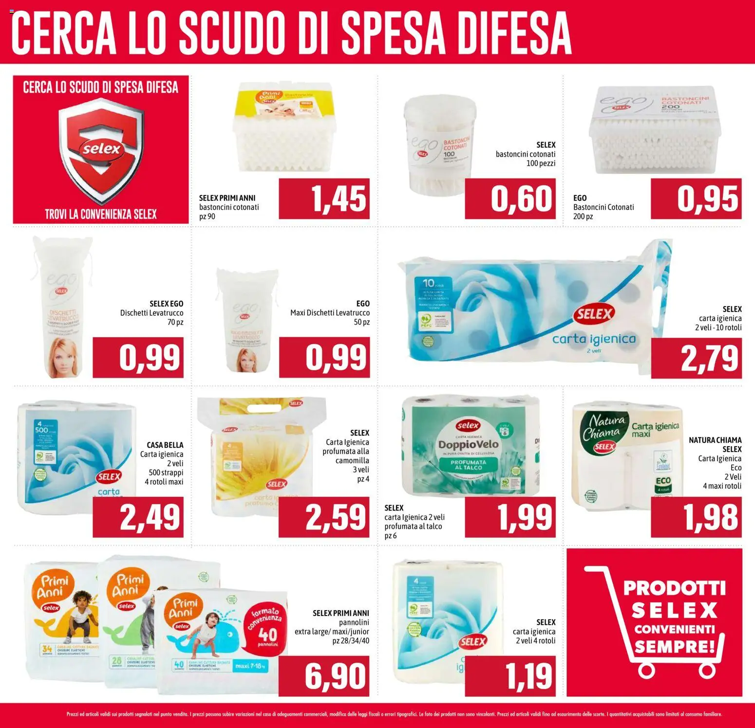 Volantino EMI del 04.06.2026 | Pagina: 24 | Prodotti: Pannolini, Carta igienica, Talco, Profumo