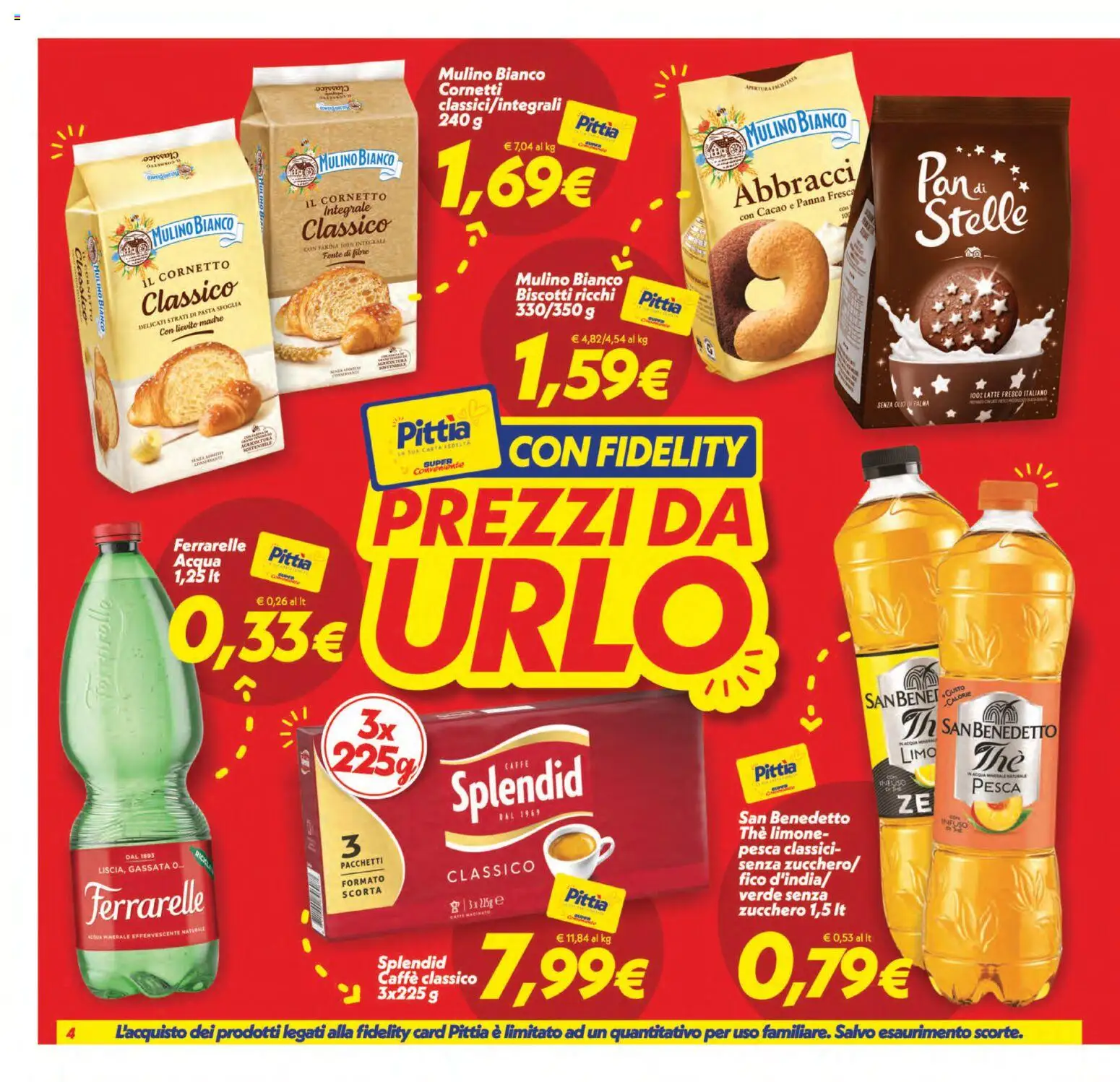 Volantino SuperConveniente del 31/07/2026 | Pagina: 4 | Prodotti: Pasta sfoglia, Limone, Pesca, Acqua minerale