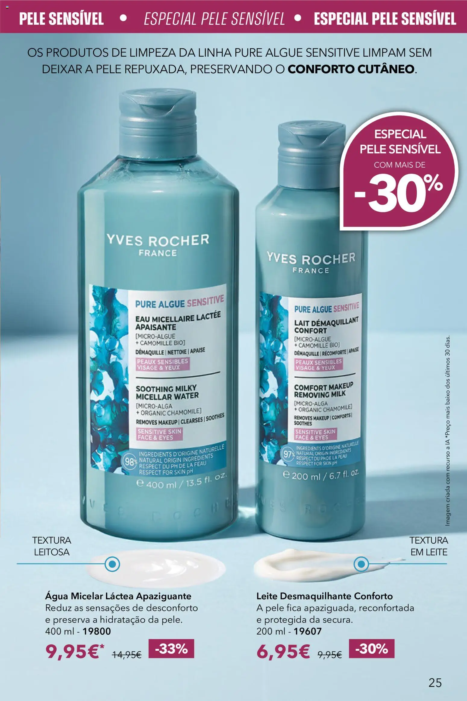 Yves Rocher Catalogo 13 │ válido de 21/10/2026 | Página: 25 | Produtos: Agua, Produtos de limpeza, Água micelar, Leite