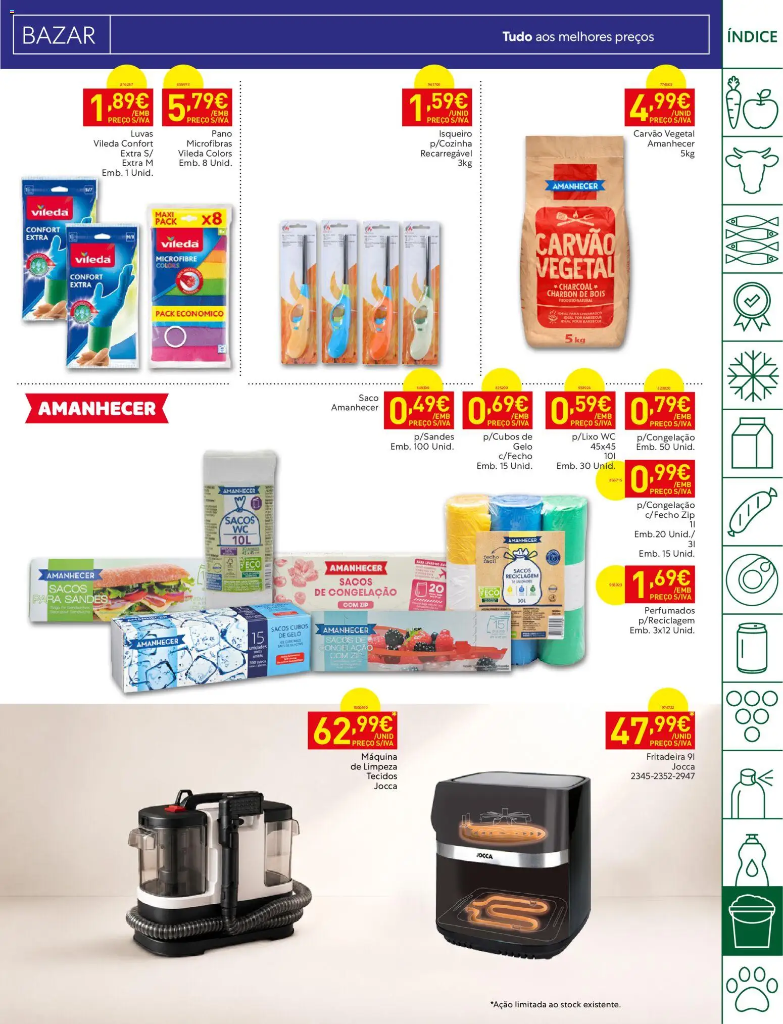Recheio folheto Madeira │ válido de 11/08/2026 | Página: 37 | Produtos: Luvas, Fritadeira, Carvão vegetal, Gelo