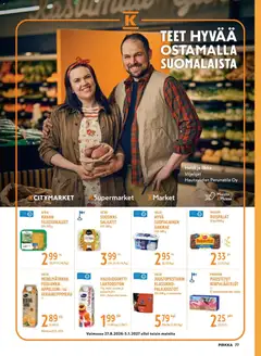 K-Market-mainoslehti voimassa 26/08/2026 alkaen | Sivu: 77 | Tuotteet: Kana, Hunaja