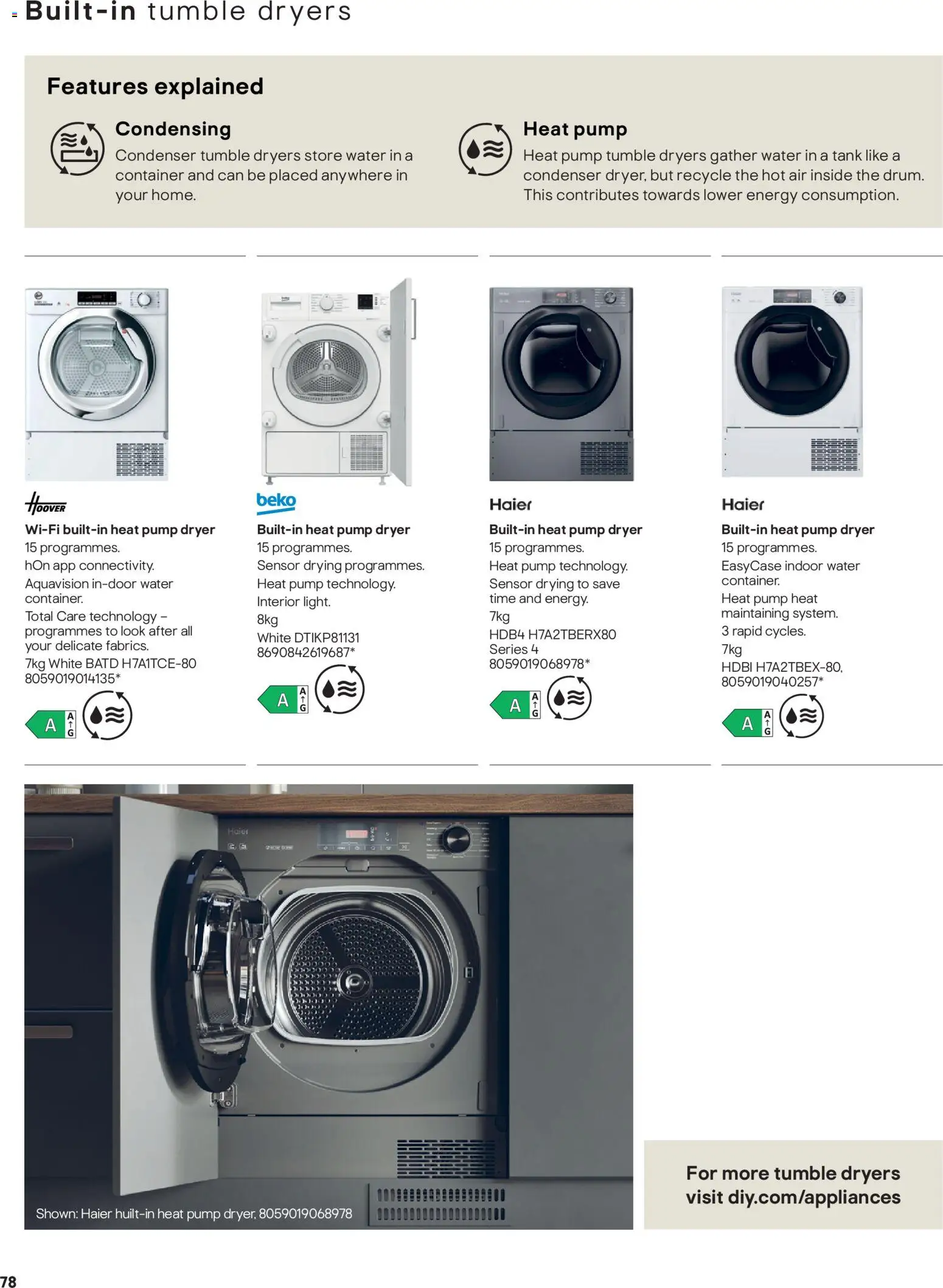 {H1} | Page: 78 | Products: Container, Dryer