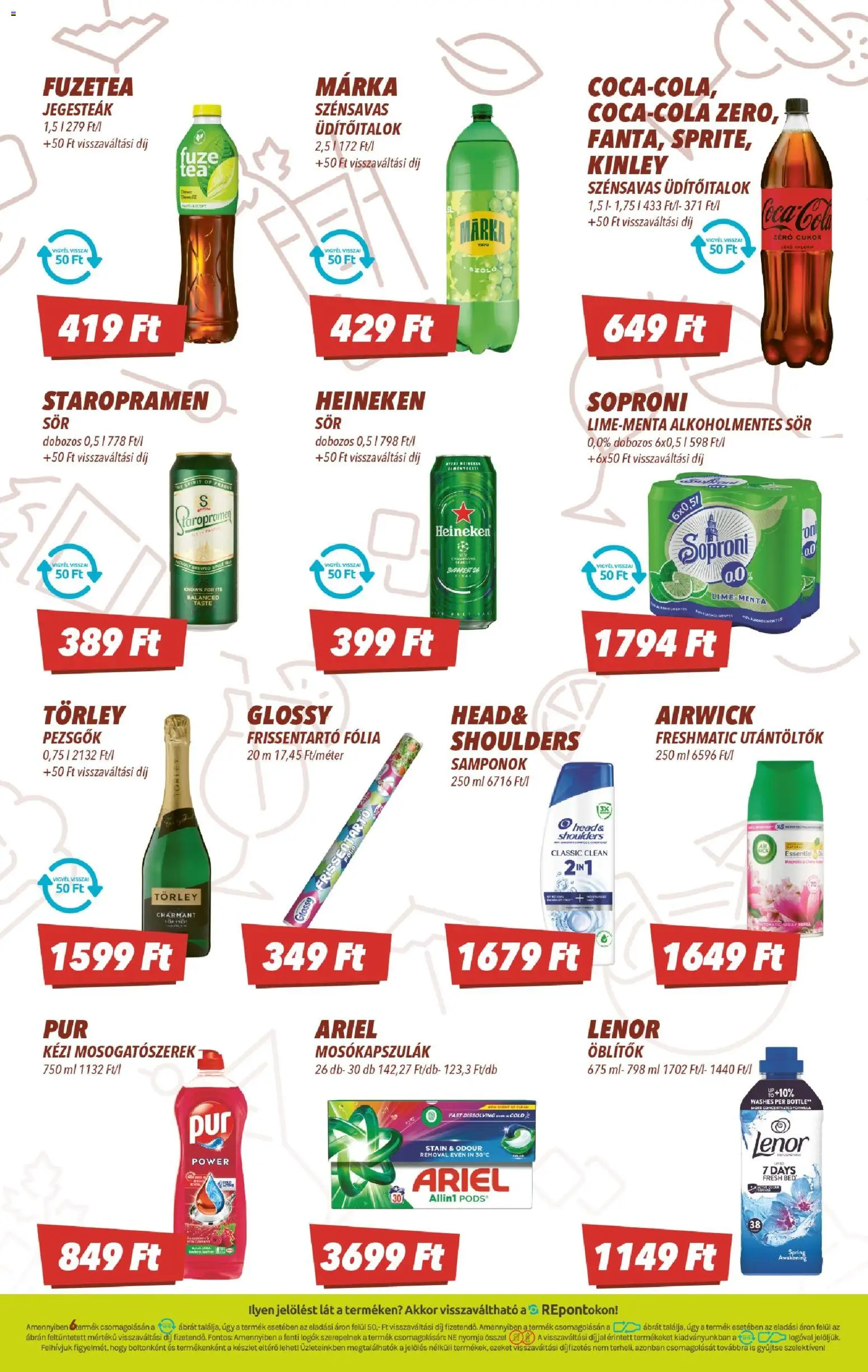 CBA akciós ujság - amely érvényes a következő dátumtól: 16.04.2026 | Oldal: 6 | Termékek: Ariel, Heineken, Sör, Cukor