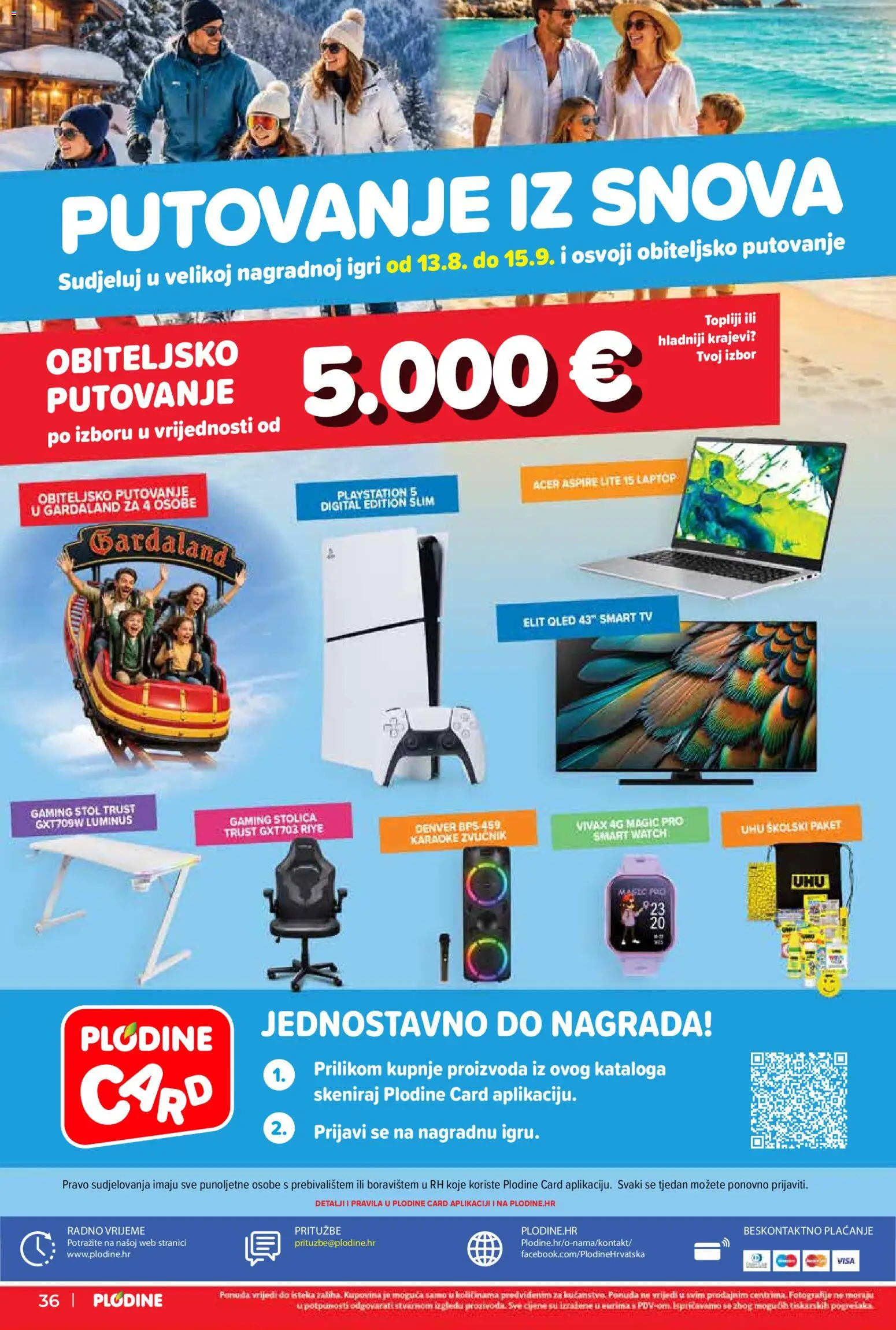 Plodine katalog | vrijedi od 13.08.2026 | Stranica: 36 | Proizvodi: Smartwatch, Stolica, Smart TV, Tv