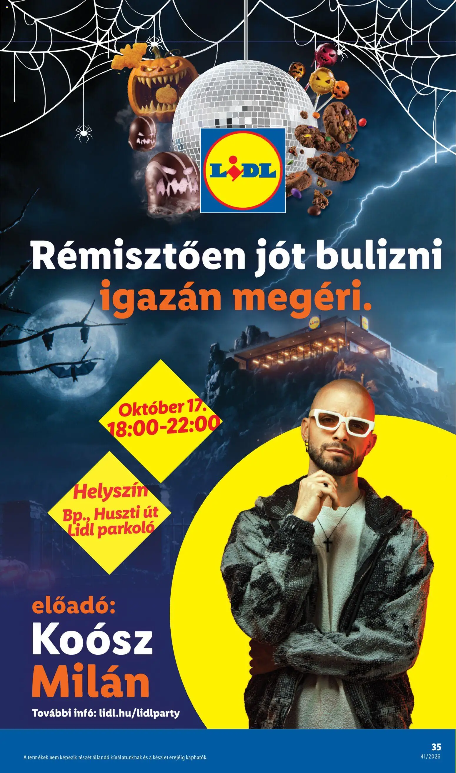 Lidl akciós ujság - amely érvényes a következő dátumtól: 2026.10.08. | Oldal: 35