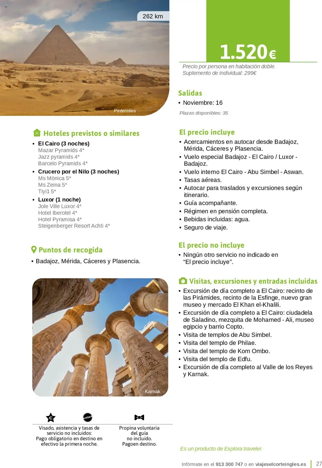 Viajes El Corte Inglés - Catálogo Junta de Extremadura │ válido desde el 01.03.2025 | Página: 27