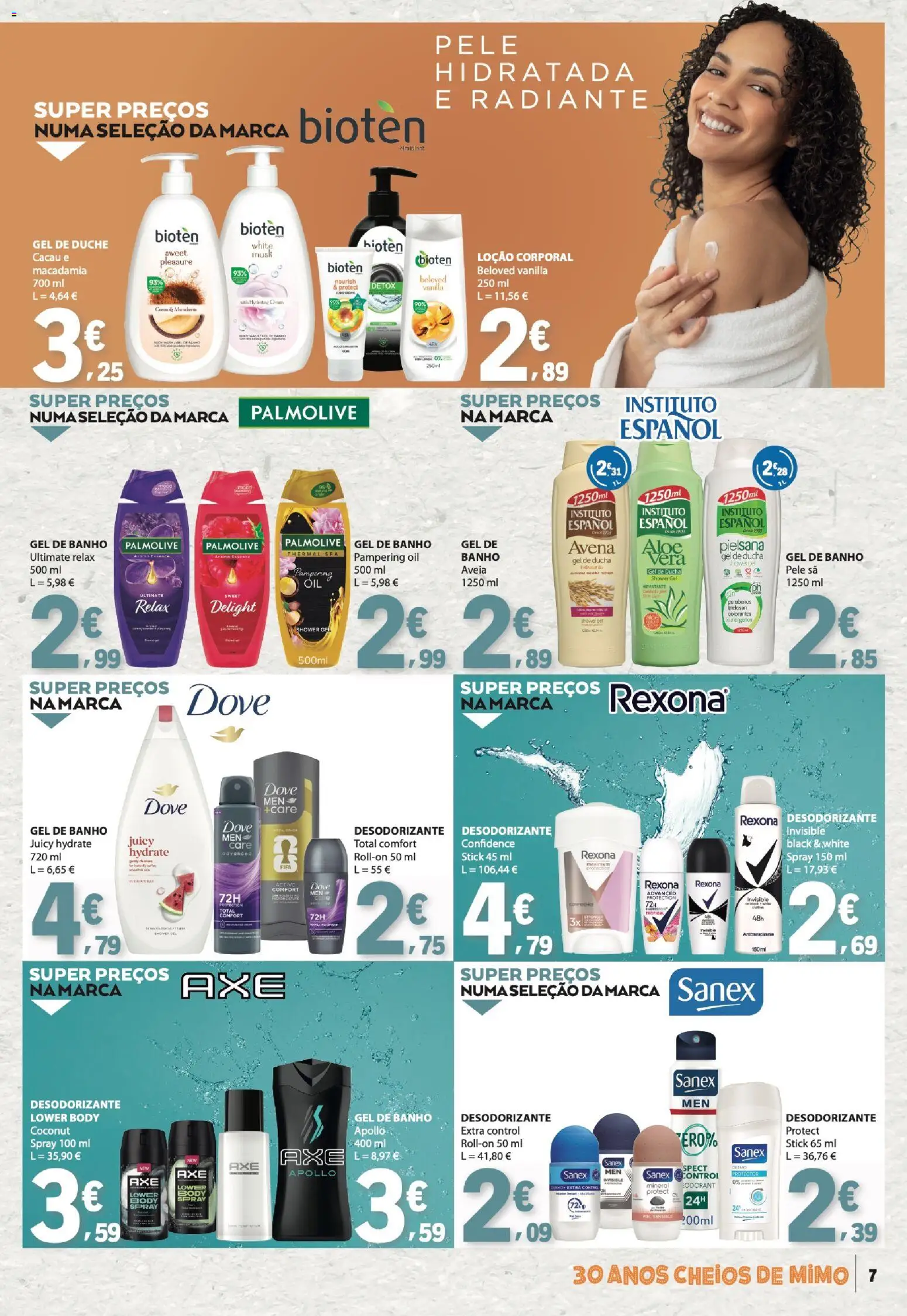 E.Leclerc Especial Beleza │ válido de 30/06/2026 | Página: 7 | Produtos: Banco, Gel de banho, Desodorizante, Banho