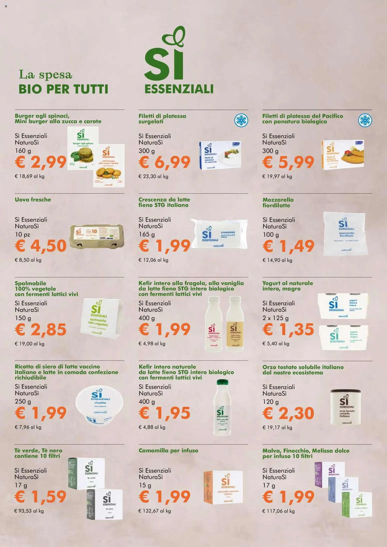 Volantino Natura Sì del 09/09/2026 | Pagina: 9 | Prodotti: Yogurt, Tè nero, Zucca, Crescenza