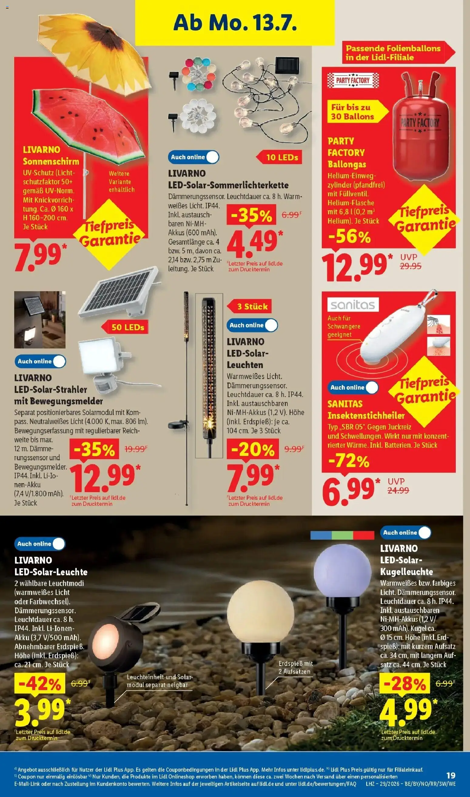 Lidl Prospekt Künzell – gültig ab 13.07.2026 | Seite: 37 | Produkte: String, Sonnenschirm