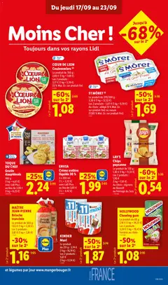LIDL - Prévisualisation de TOQUE DU CHEF Gratin dauphinois, 480 g, (1 kg = 4,67 €), avec Lidl Plus, au lieu de 2,99 €, (1 kg = 6,23 €) valide à partir de 17/09/2026 | Page: 13