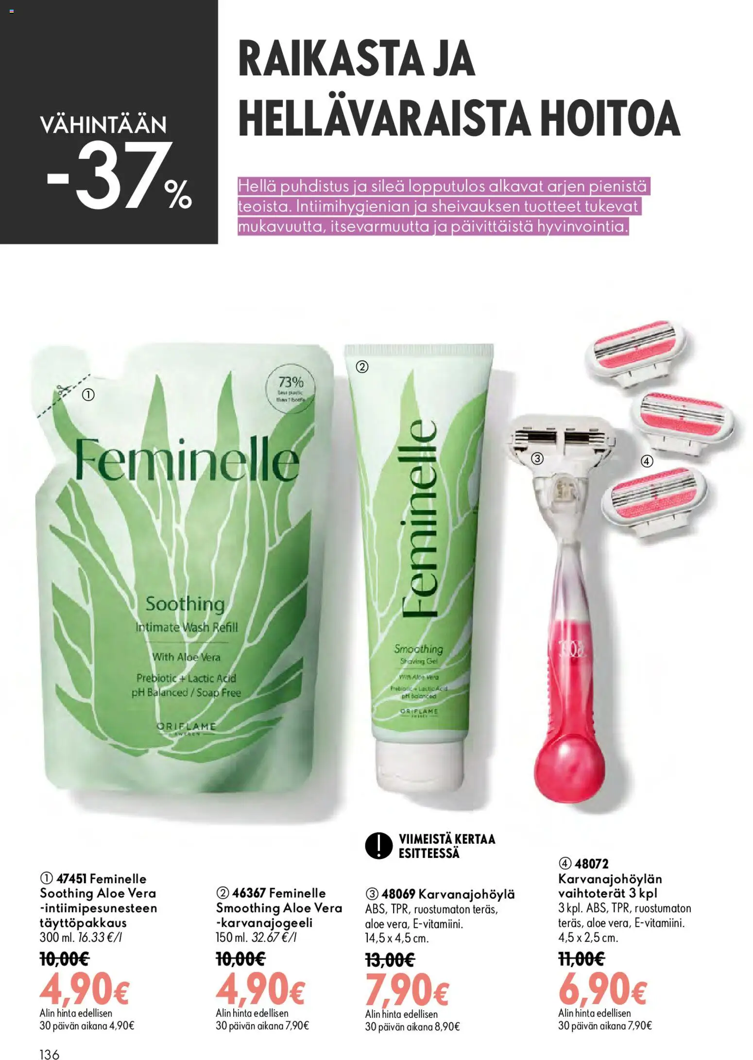 Oriflame tarjoukset – voimassa 26/08/2026 alkaen | Sivu: 136 | Tuotteet: Hella, Aloe Vera