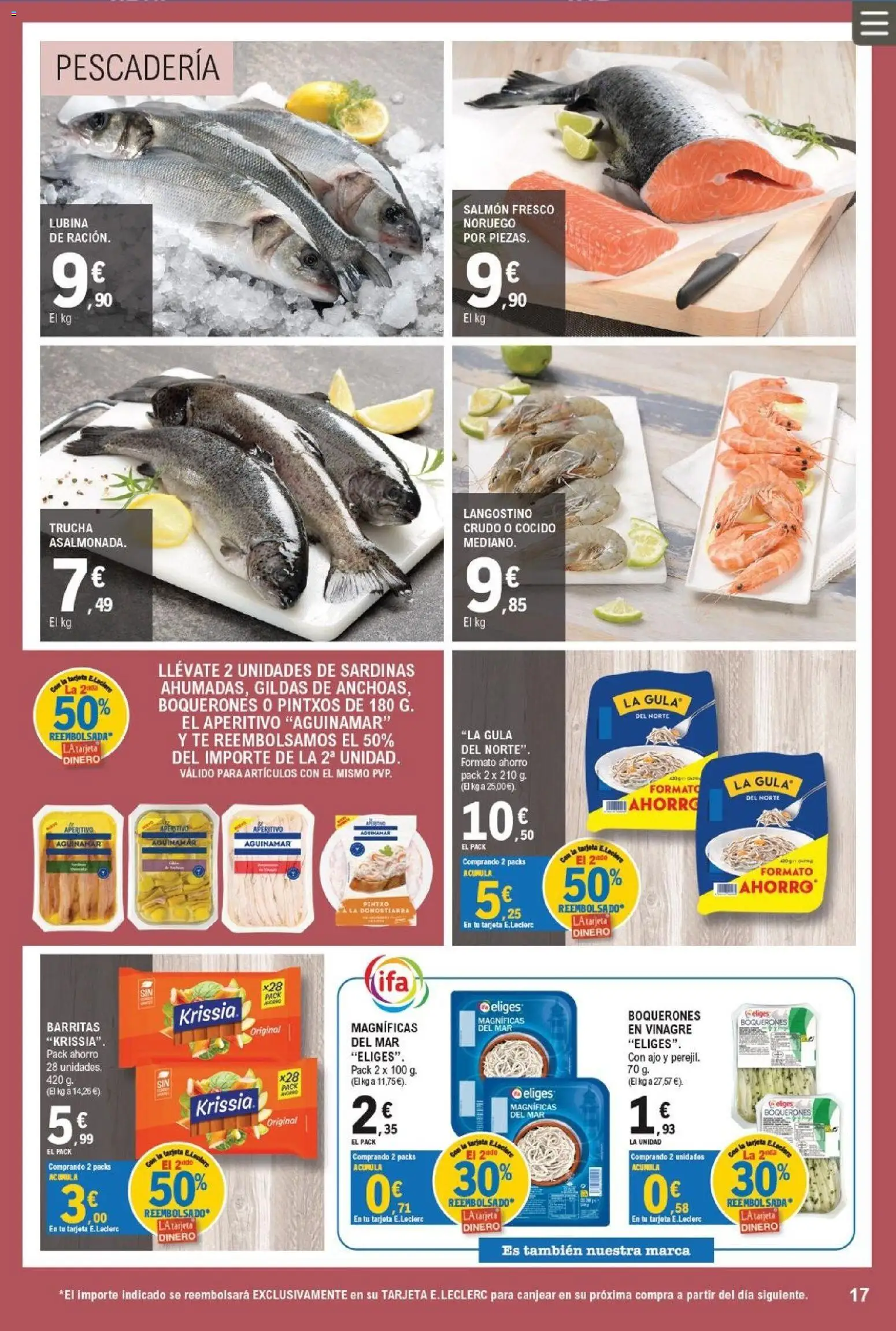 E.Leclerc Trujillo │ válido desde el 01/07/2026 | Página: 17 | Productos: Té, Δεξαμενή, Langostino