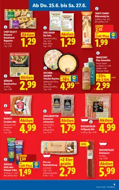 Lidl - Flugblatt ab 25.06.2026 gültig | Seite: 11 | Produkte: Wurst, Knoblauch, Jääkaappipakastin, Eier