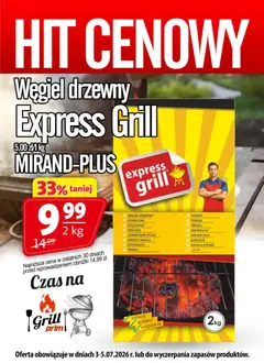 Pogląd oferty "Prim Market promocja - Węgiel Drzewny Expressgrill 2 Kg" - ważna od 03.07.2026