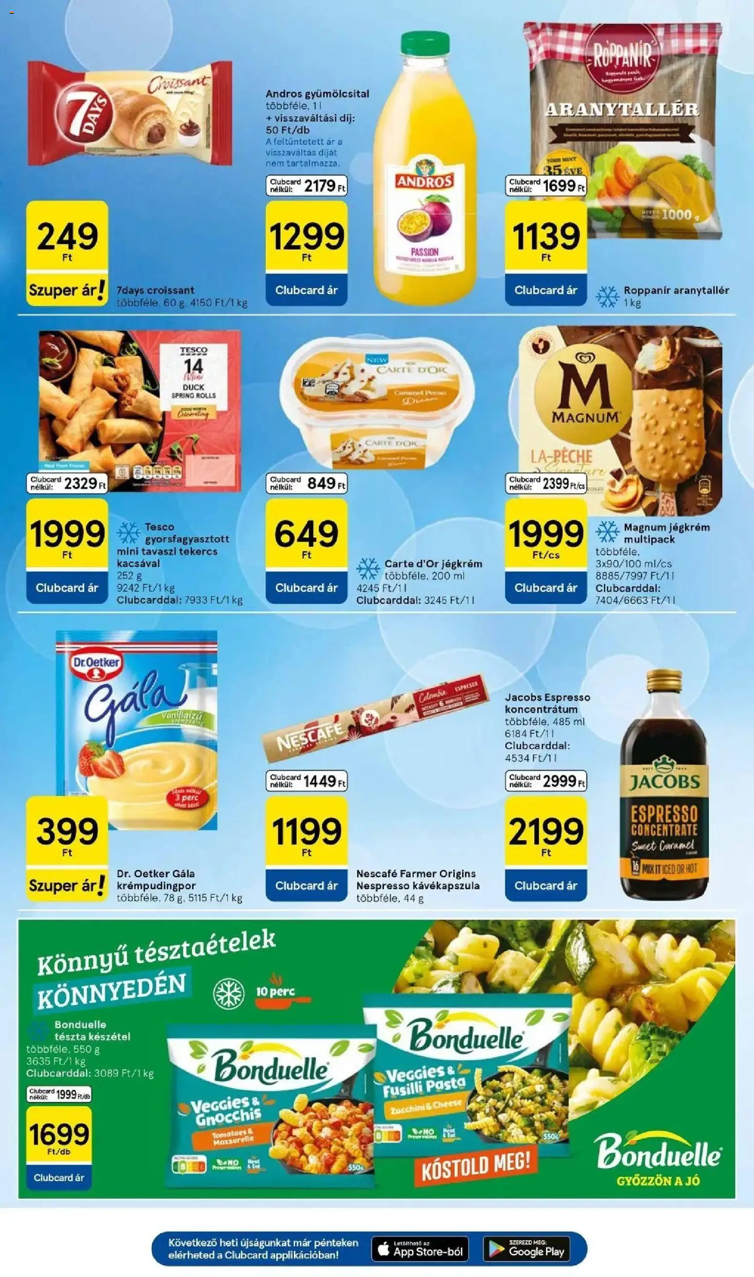 Tesco akciós ujság - amely érvényes a következő dátumtól: 2026.09.10. | Oldal: 17 | Termékek: Dr. Oetker, Magnum, Gyümölcsital, Készétel
