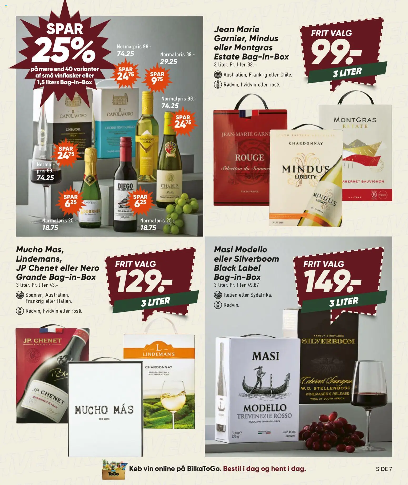 Bilka tilbudsavis – gyldig fra 30/10/2026 | Side: 7 | Produkter: Vin, Hvidvin
