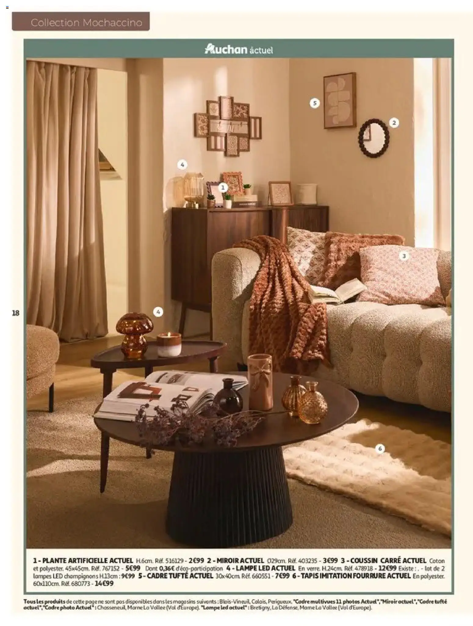 {H1} | Page: 18 | Produits: Coton, Champignons, Miroir, Tapis