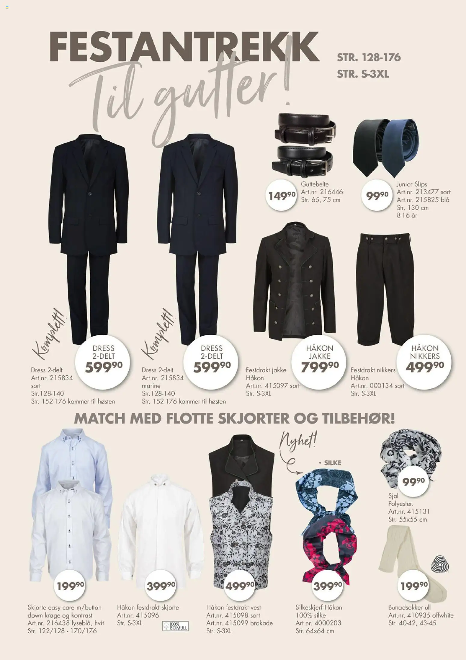 {H1} | Side: 22 | Produkter: Bomull, Jakke, Sjal, Slips