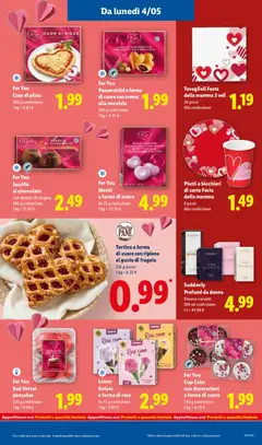 Anteprima del volantino Cup Cake con decorazioni a forma di cuore, 240 g confezione valido a partire dal 30.04.2026 | Pagina: 47