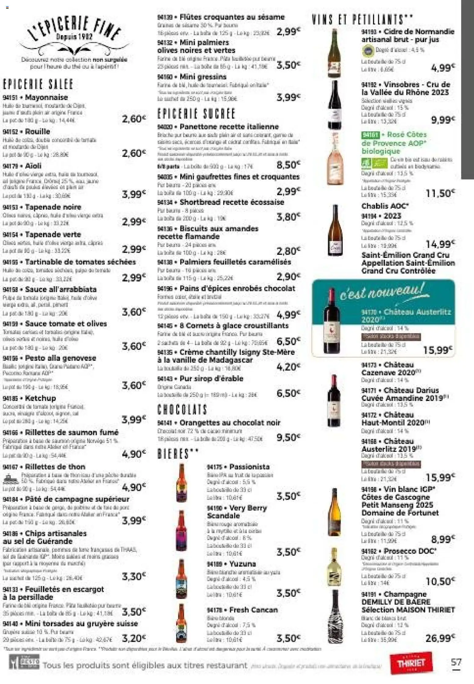 {H1} | Page: 63 | Produits: Olives, Tomates séchées, Thon, Amandes