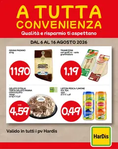 Anteprima del volantino HarDis volantino A tutta convenienza valido a partire dal 06/08/2026
