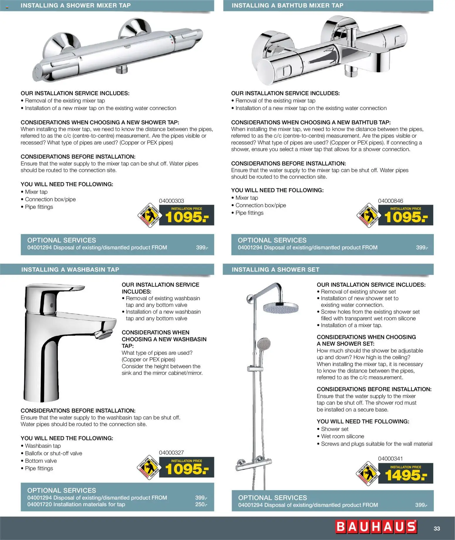 Bauhaus tilbudsavis – gyldig fra 01/01/2026 | Side: 33 | Produkter: Is, Mixer