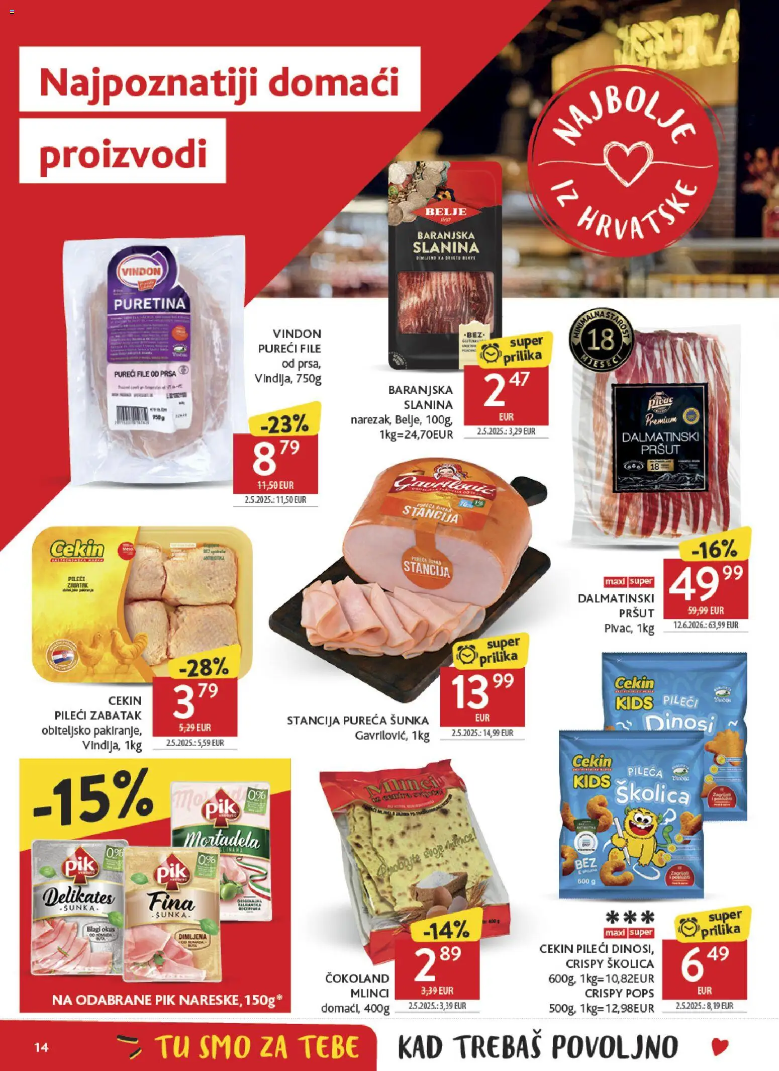 Konzum HR akciós ujság - amely érvényes a következő dátumtól: 2026.09.23. | Oldal: 14 | Termékek: Filé