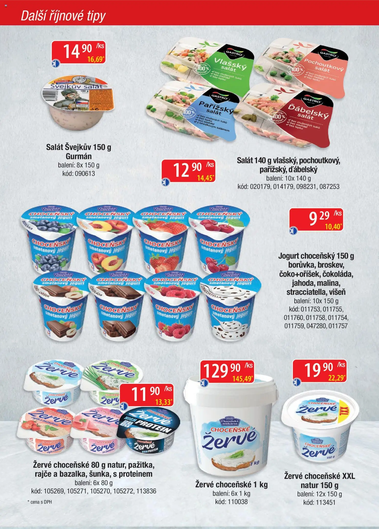 Astur & Qanto leták - Velkoobchod fresh 10/2026 od 01.10.2026 | Strana: 20 | Produkty: Smetanový jogurt, Rajče, Salát, Protein