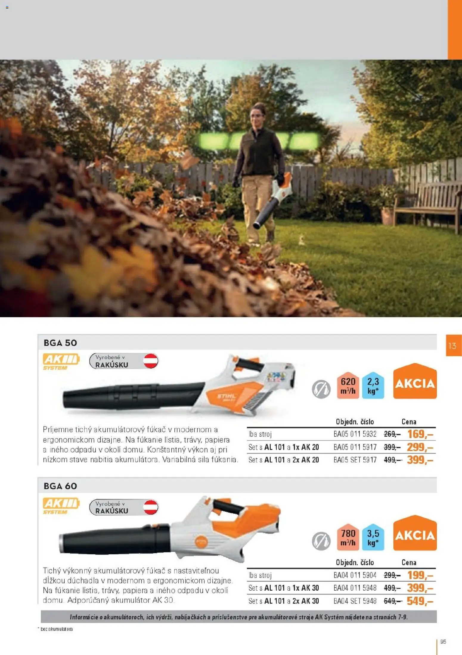 Nové STIHL akcie – leták je platný od 19.08.2026 | Strana: 95 | Produkty: Akumulátor