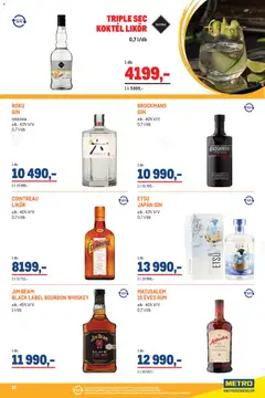 Metro Üdítő ajánlataink a nyárra 2026/08 - amely érvényes a következő dátumtól: 2026.08.01. | Oldal: 17 | Termékek: Bourbon, Rum, Gin, Likőr