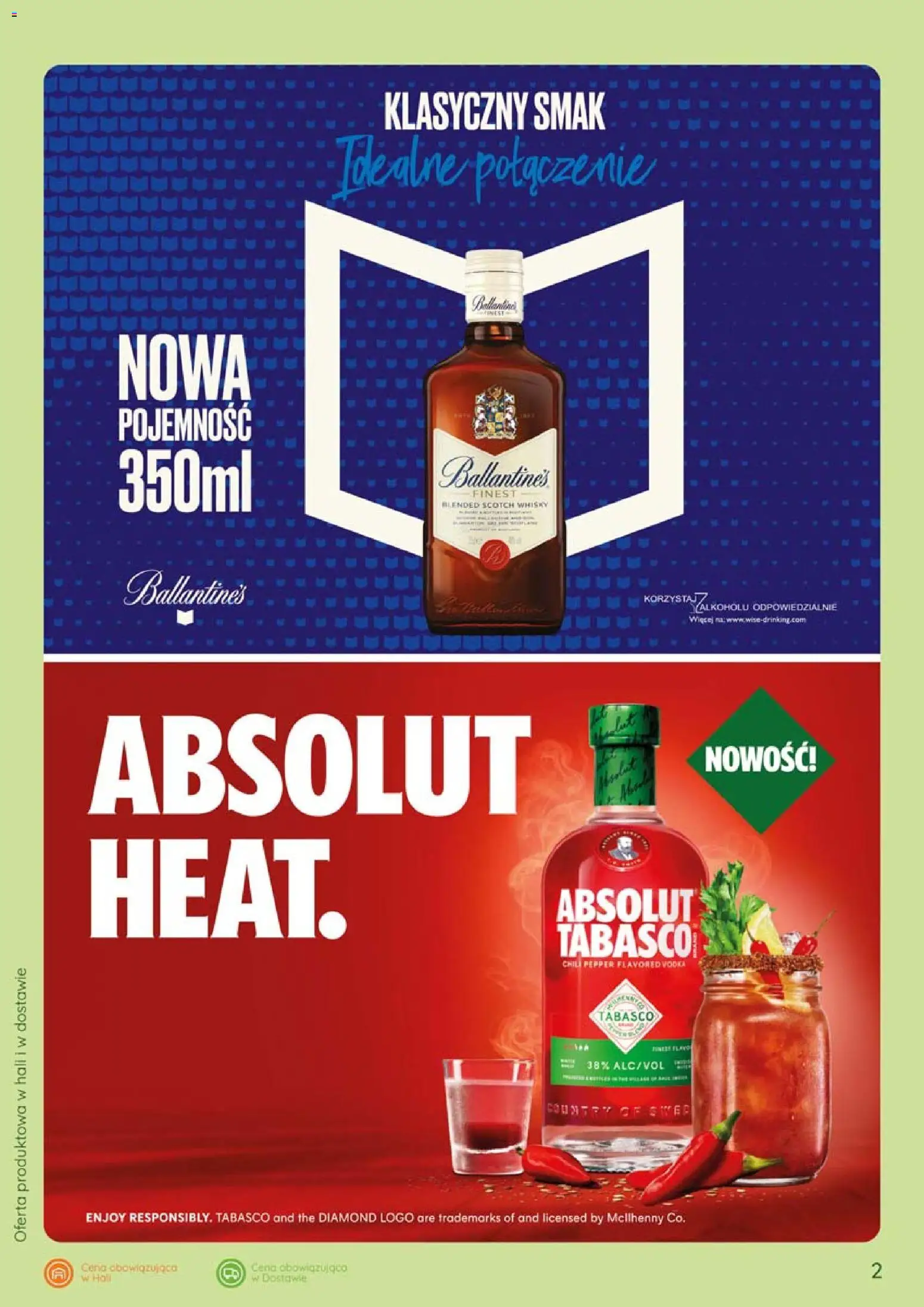 Eurocash gazetka - Katalog Alkoholowy od 01.06.2026 | Strona: 2 | Produkty: Chili, Tabasco, Whisky