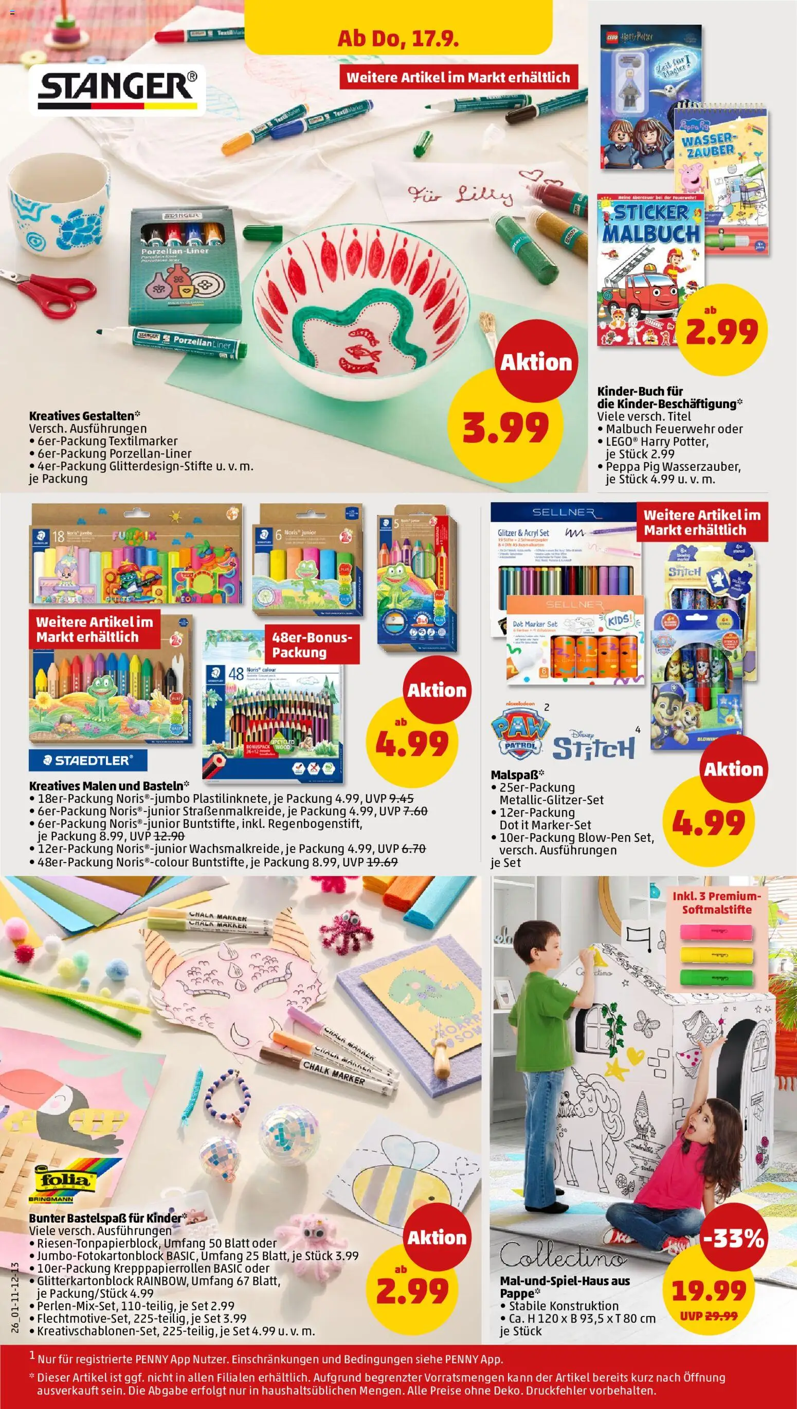 Penny Prospekt – gültig ab 14.09.2026 | Seite: 28 | Produkte: LEGO Harry Potter, Wasser