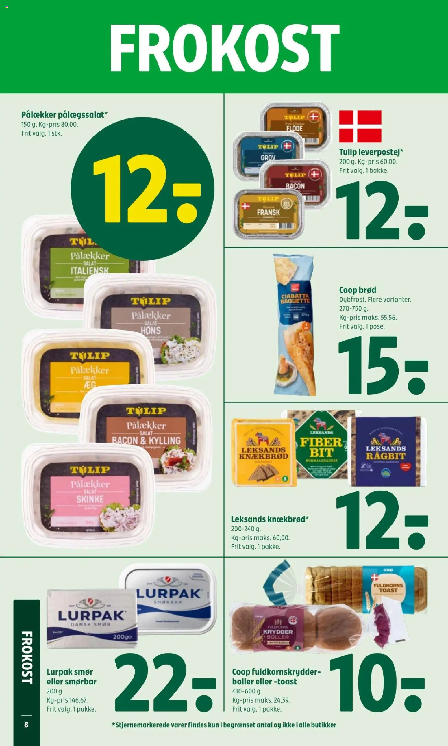 Coop 365 tilbudsavis – gyldig fra 09/04/2026 | Side: 10 | Produkter: Brød, Skinke, Fløde, Bacon