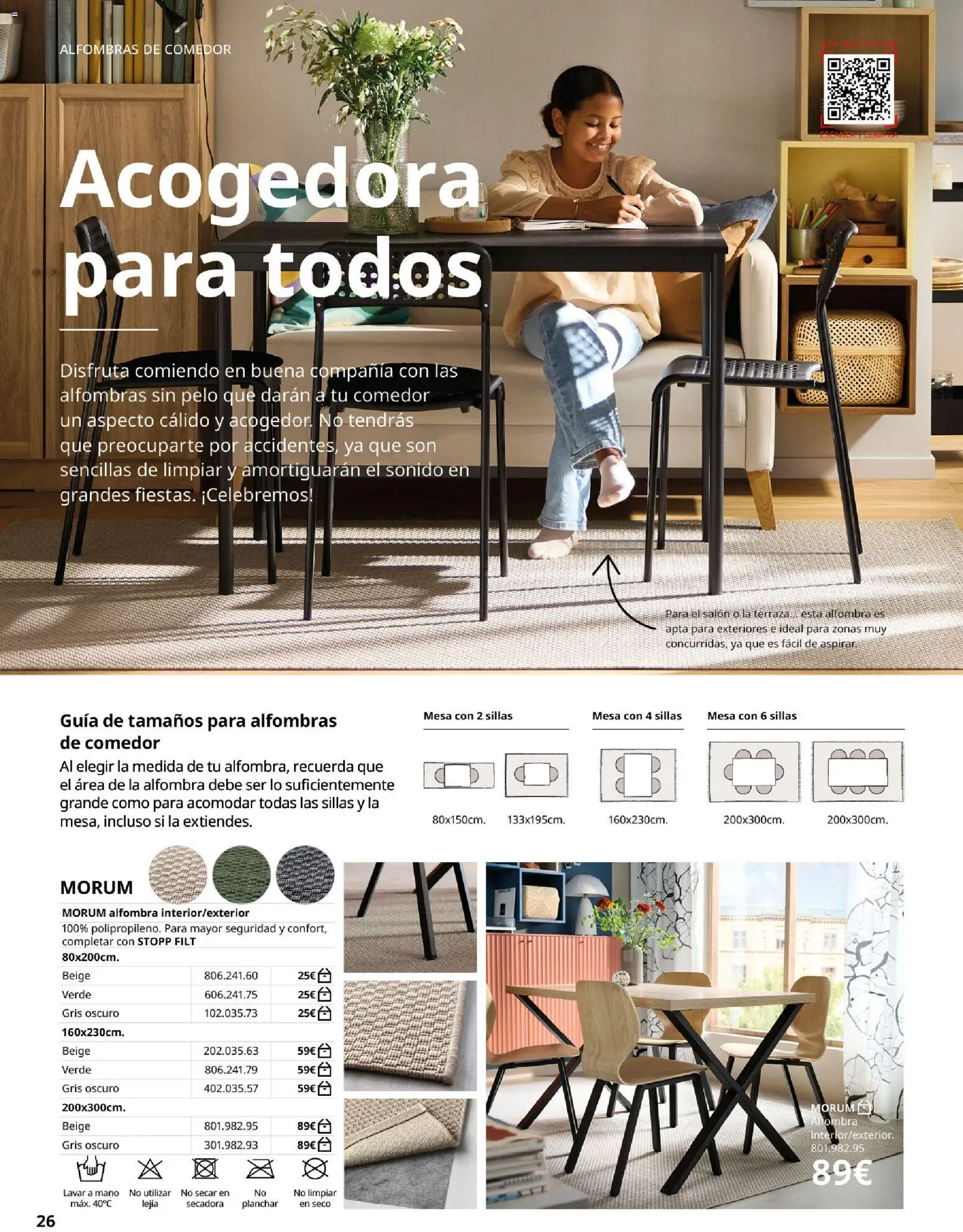 IKEA - Alfombra │ válido desde el 01/09/2026 | Página: 26 | Productos: Salón, Secadora, Mesa, Alfombra