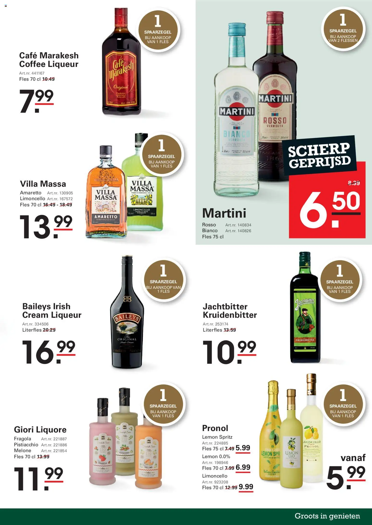 {H1} | Pagina: 41 | Producten: Martini, Fles, Amaretto, Baileys