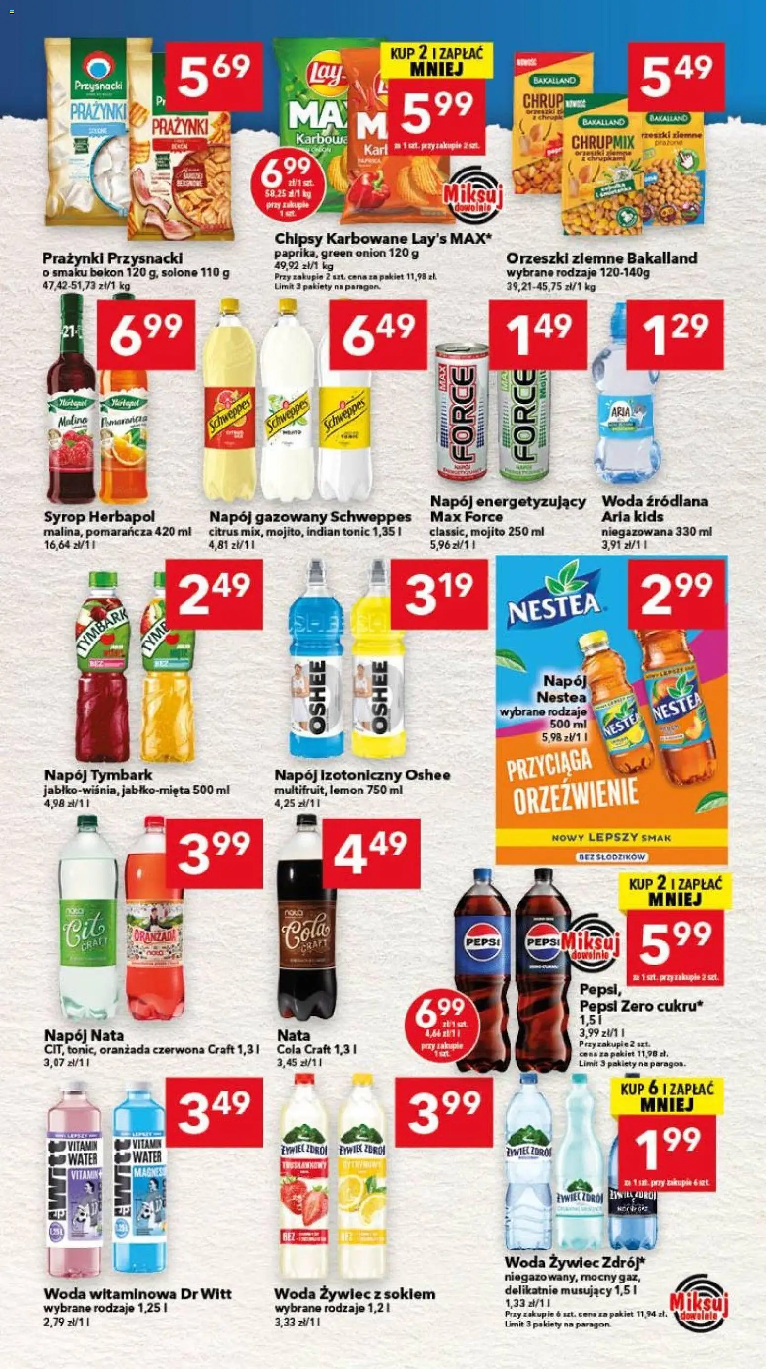 Lewiatan gazetka - Gdańsk od 10.09.2026 | Strona: 6 | Produkty: Pepsi, Oshee, Orzeszki, Pepsi Zero