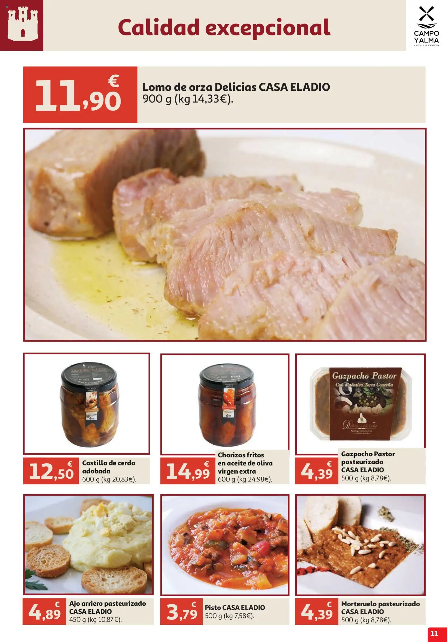 Alcampo Campo y Alma │ válido desde el 09/10/2026 | Página: 11 | Productos: Ajo, Lomo, Cerdo, Costilla de cerdo