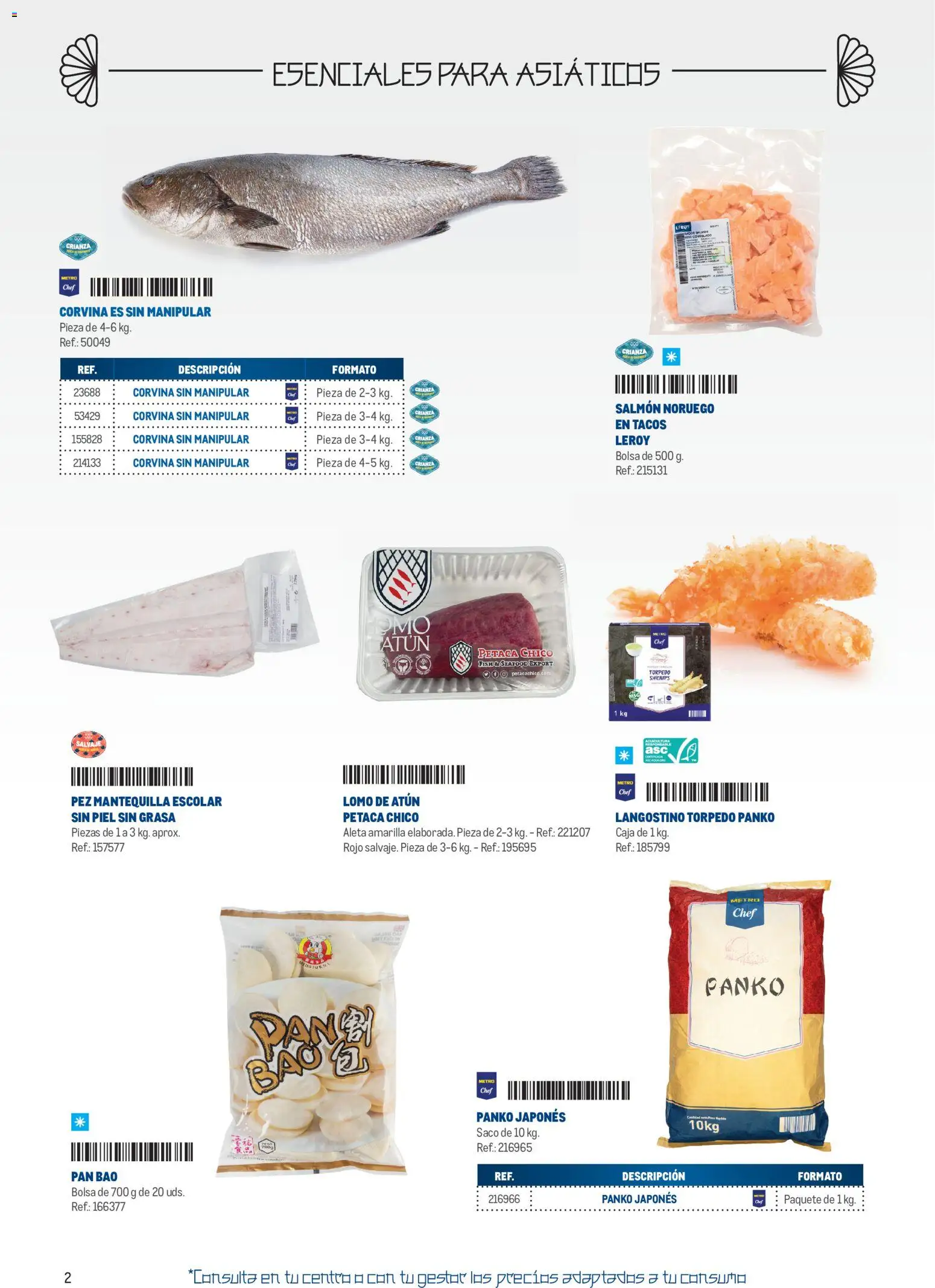 Makro Cocina Fusión Asiática Canarias II │ válido desde el 11.05.2026 | Página: 2 | Productos: Tacos, Bolsa, Caja, Langostino