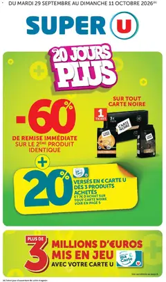 Super U - Prévisualisation de Super U - Les prix bas de la semaine valide à partir de 29/09/2026
