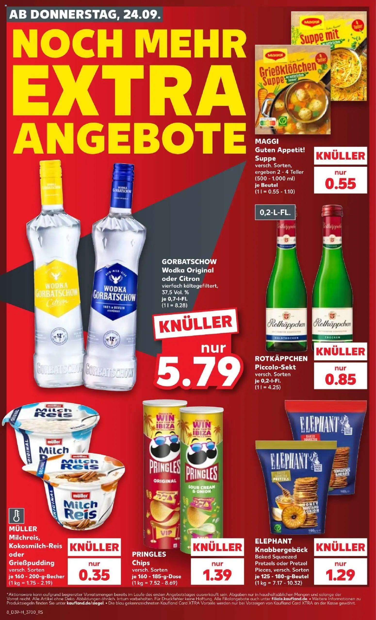 Kaufland Prospekt Rostock – gültig ab 24.09.2026 | Seite: 8 | Produkte: Maggi, Reis, Pringles, Chips